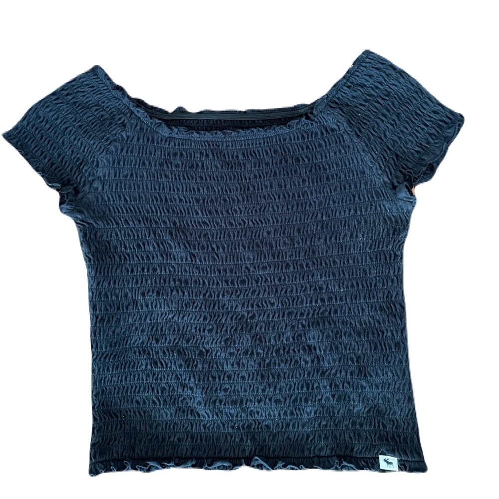Abercrombie Kids Black Smocked Top